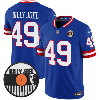 Men's Billy Joel × New York Giants Vapor Limited Jersey - All stitched