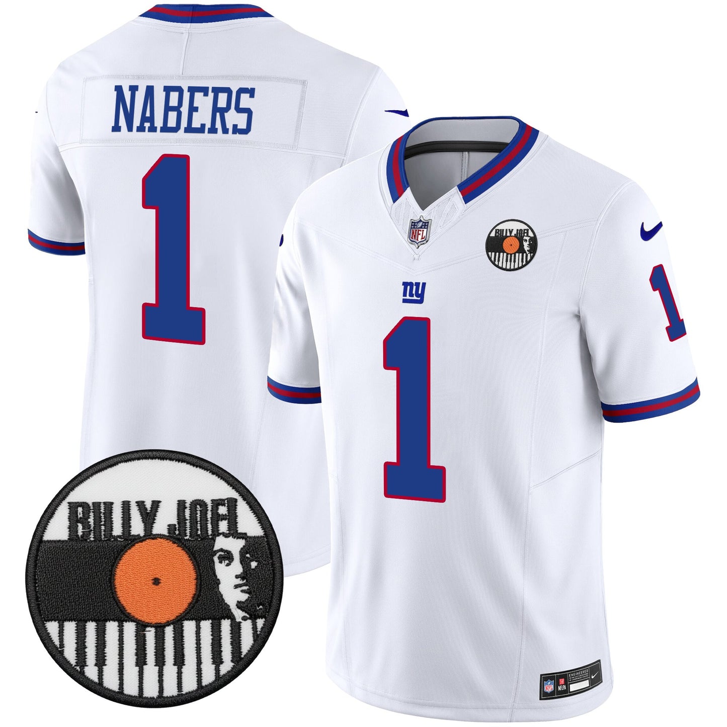 Men's Billy Joel × New York Giants Vapor Limited Jersey - All stitched
