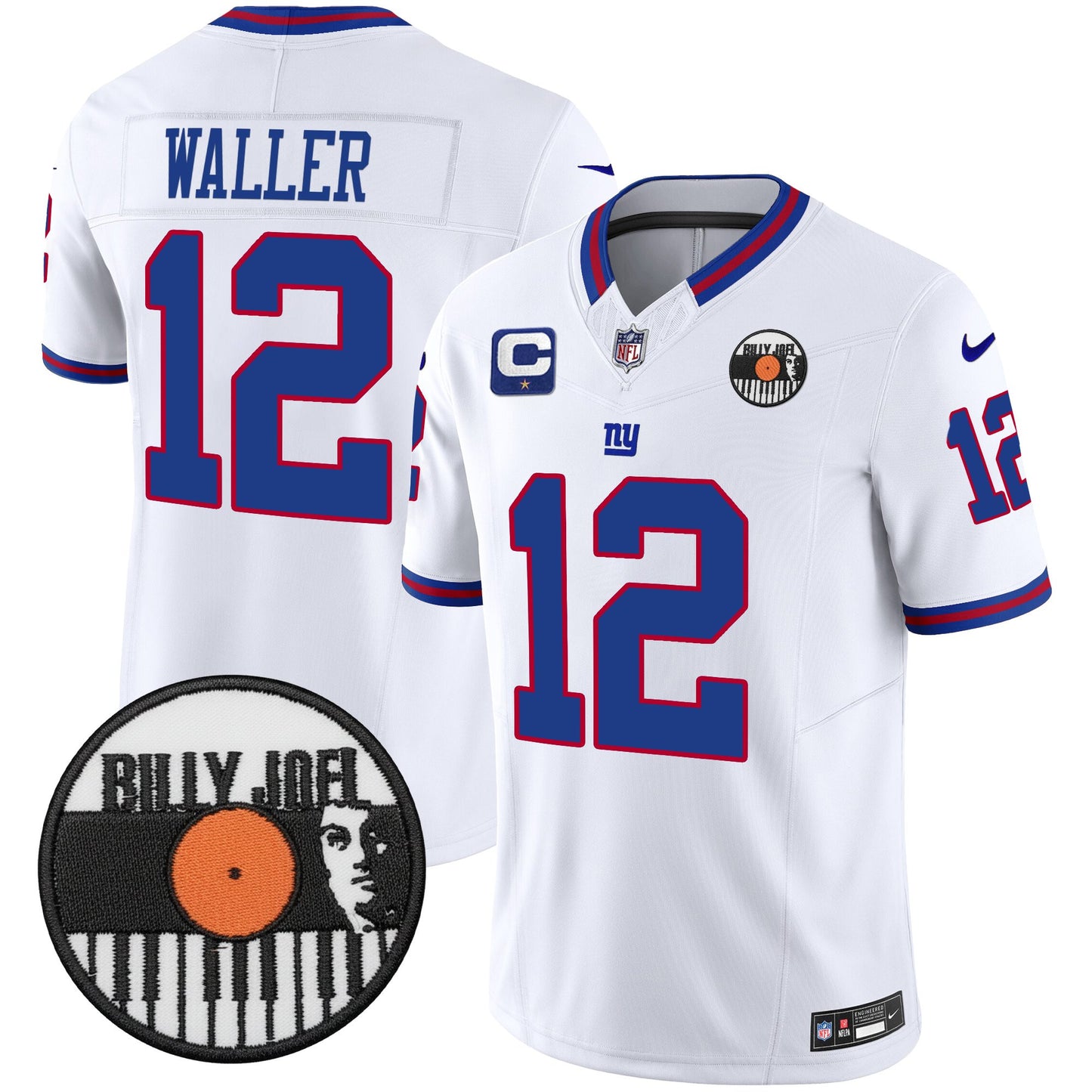 Men's Billy Joel × New York Giants Vapor Limited Jersey - All stitched