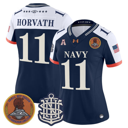 Women's Navy Midshipmen 250th Anniversary Vapor Limited Jersey - Stitched