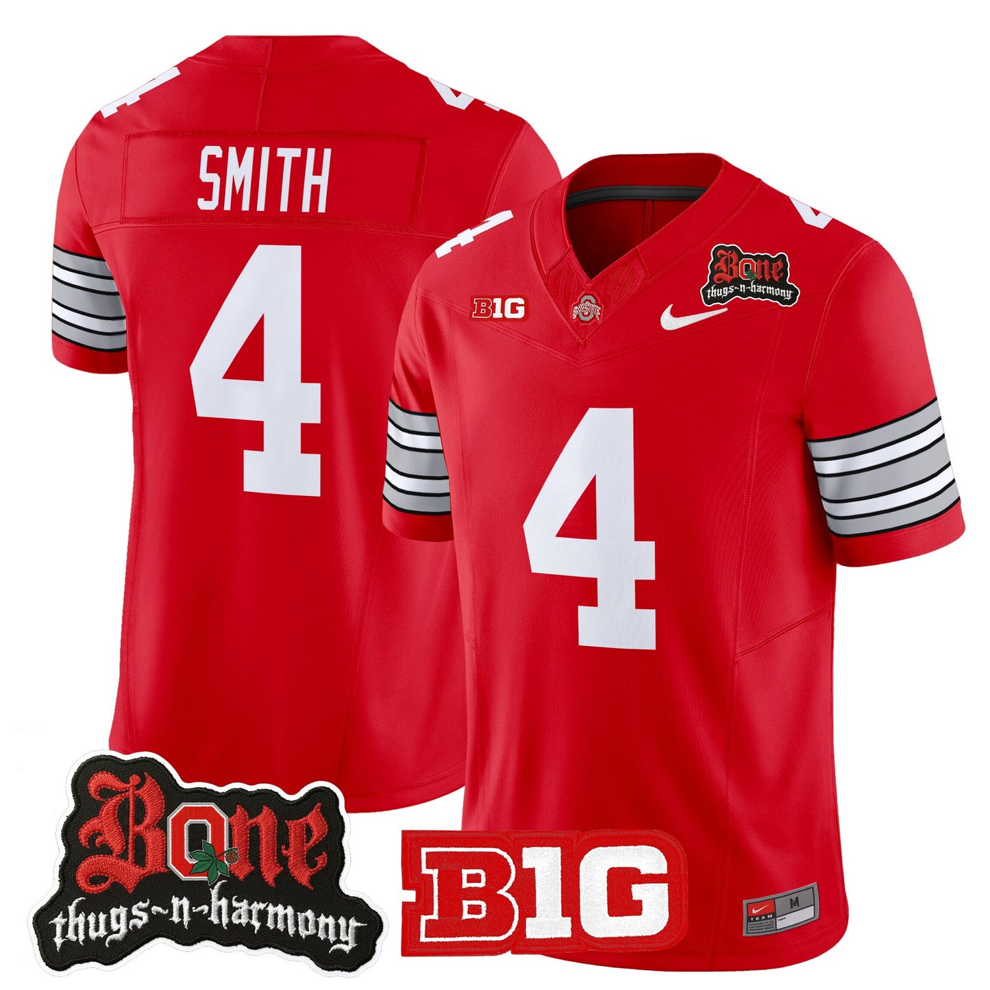 Men's Ohio State Buckeyes x Bone Thugs-N-Harmony Vapor Limited Jersey - Heritage Stripe Edition - All Stitched