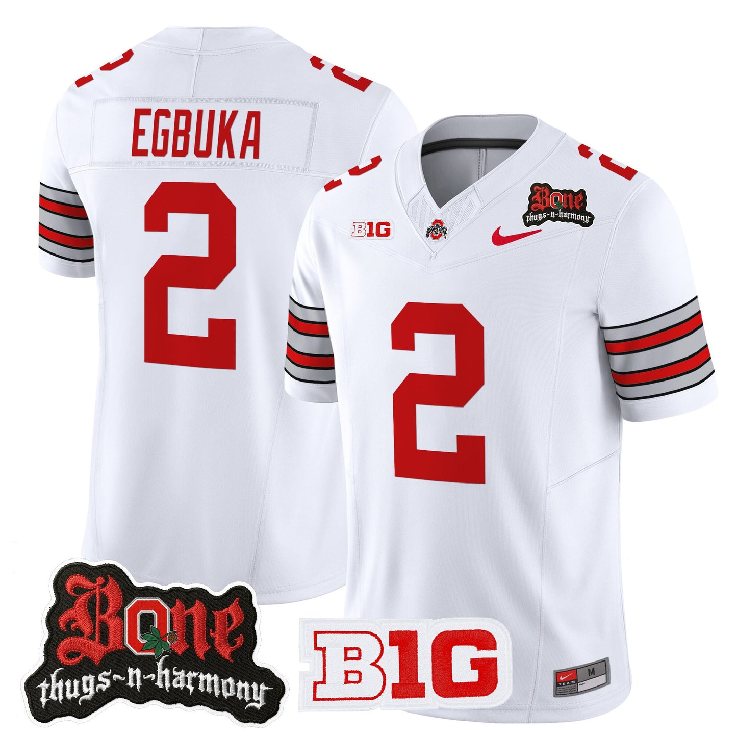 Men's Ohio State Buckeyes x Bone Thugs-N-Harmony Vapor Limited Jersey - Heritage Stripe Edition - All Stitched
