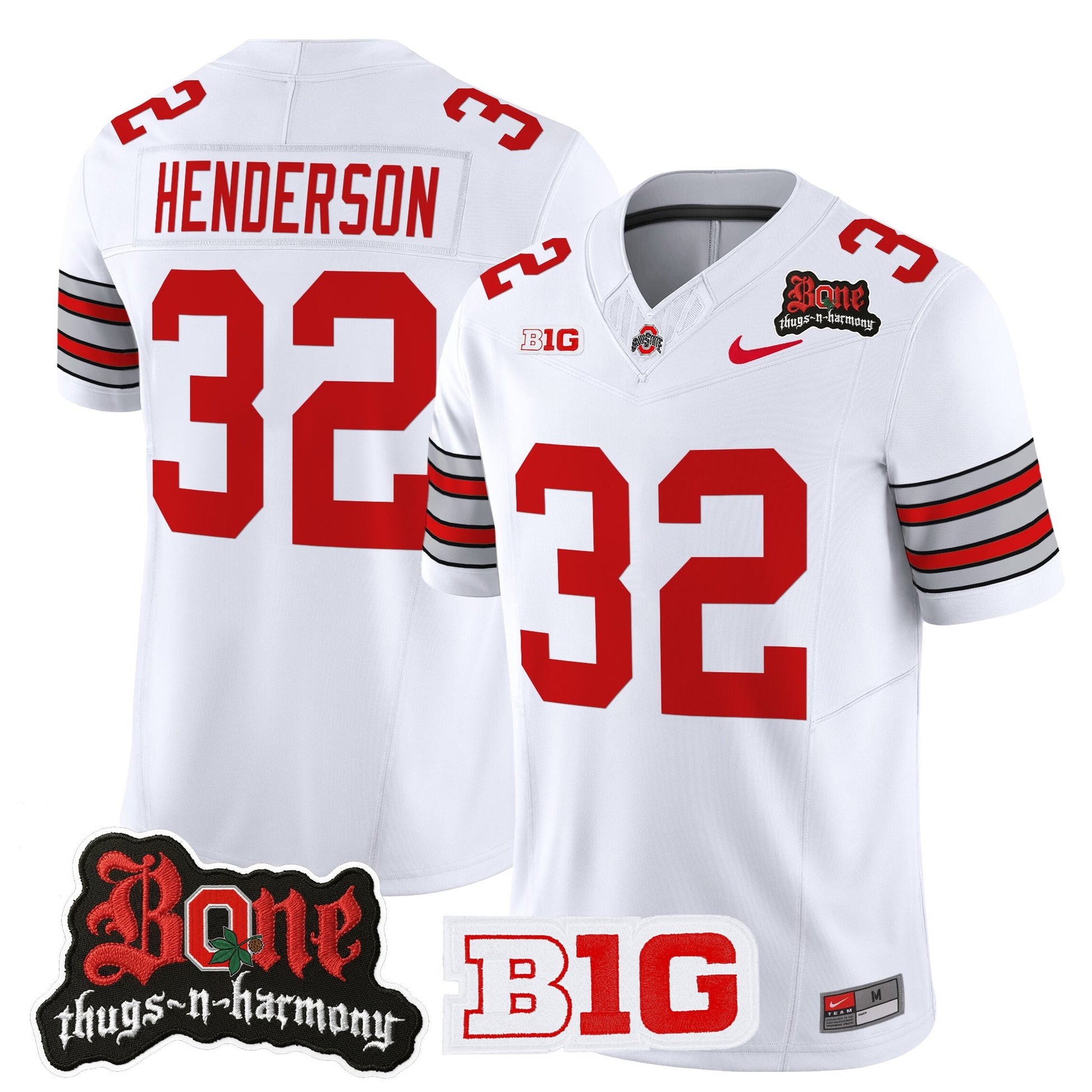 Men's Ohio State Buckeyes x Bone Thugs-N-Harmony Vapor Limited Jersey - Heritage Stripe Edition - All Stitched