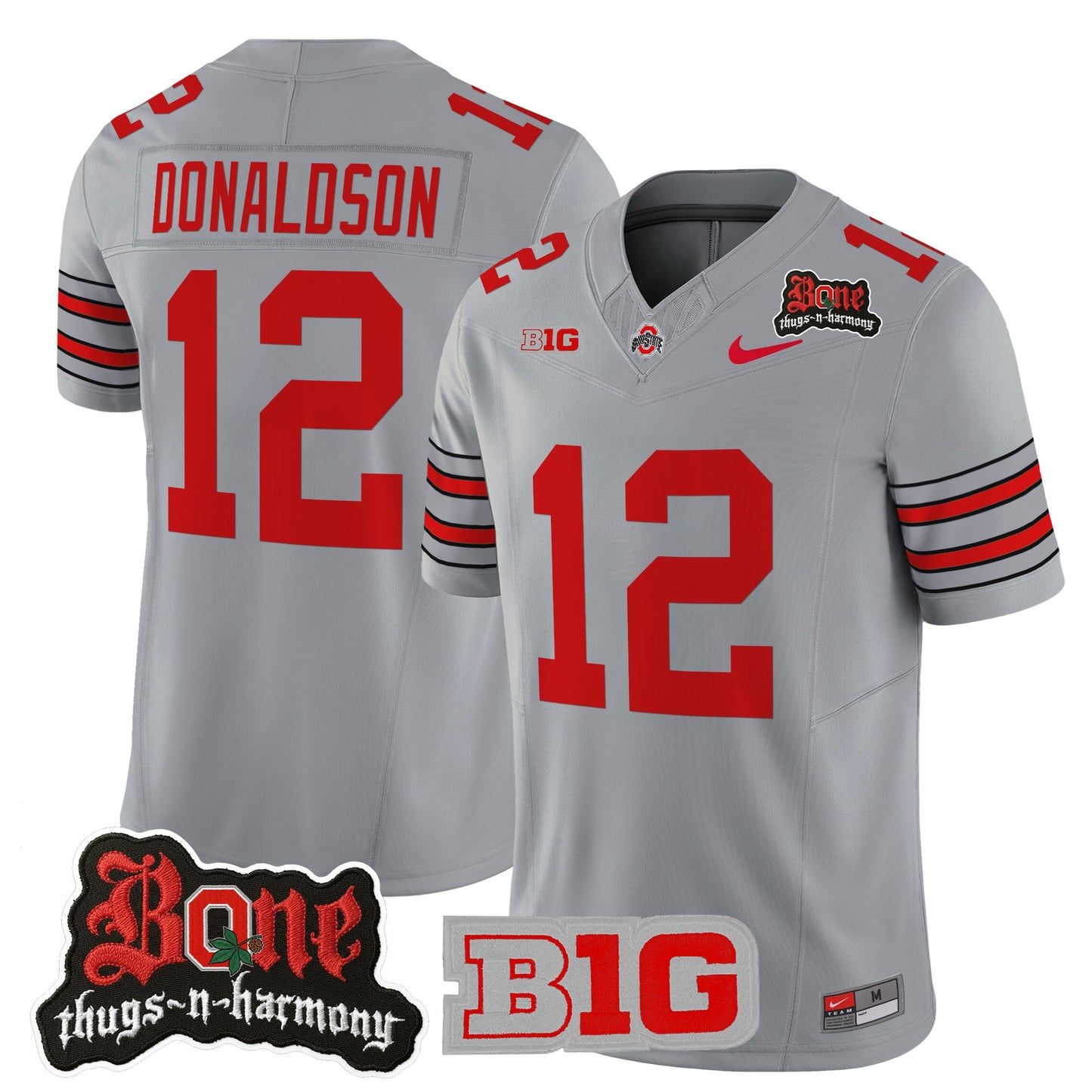 Men's Ohio State Buckeyes x Bone Thugs-N-Harmony Vapor Limited Jersey - Heritage Stripe Edition - All Stitched