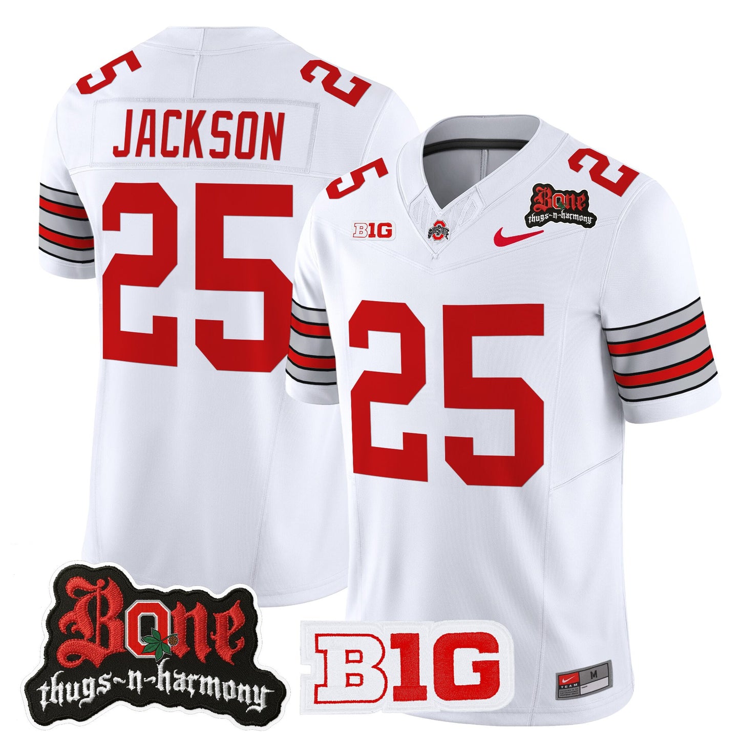 Men's Ohio State Buckeyes x Bone Thugs-N-Harmony Vapor Limited Jersey - Heritage Stripe Edition - All Stitched