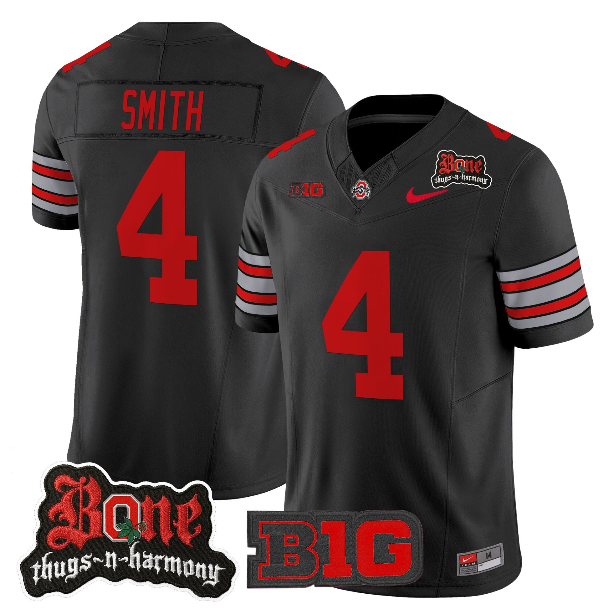 Men's Ohio State Buckeyes x Bone Thugs-N-Harmony Vapor Limited Jersey - Heritage Stripe Edition - All Stitched