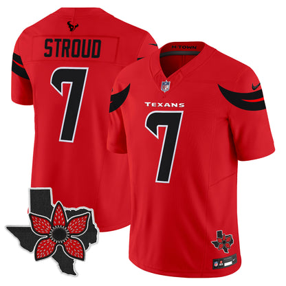 Men's Houston Texans 'Stranger Things Edition' Vapor Limited Jersey - All Stitched