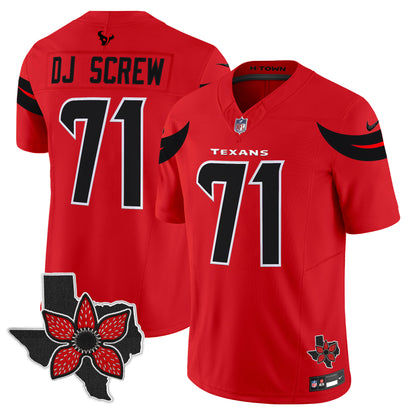 Men's Houston Texans 'Stranger Things Edition' Vapor Limited Jersey - All Stitched