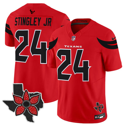 Men's Houston Texans 'Stranger Things Edition' Vapor Limited Jersey - All Stitched