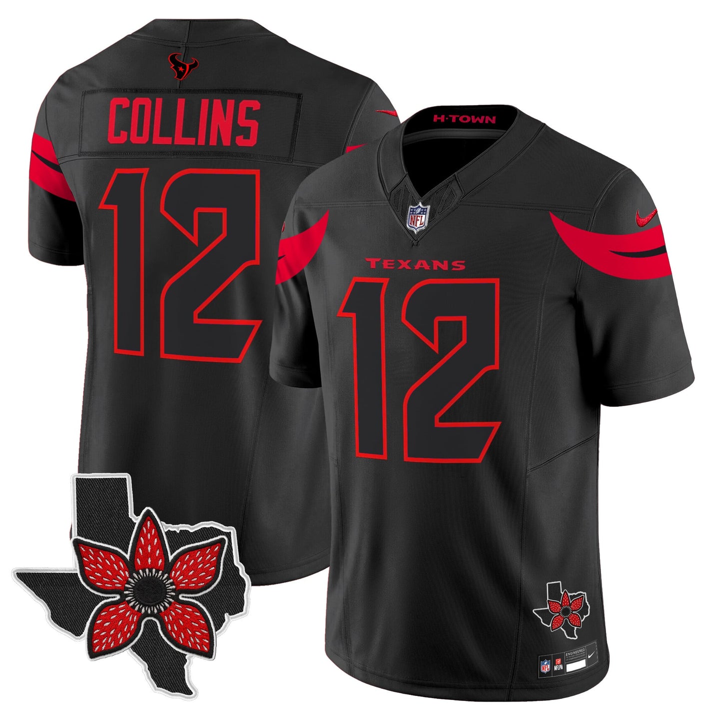 Men's Houston Texans 'Stranger Things Edition' Vapor Limited Jersey - All Stitched