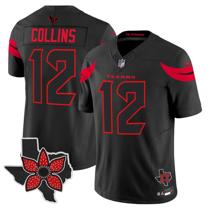 Men's Houston Texans 'Stranger Things Edition' Vapor Limited Jersey - All Stitched