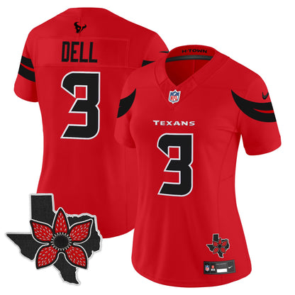 Women's Houston Texans 'Stranger Things Edition' Vapor Limited Jersey - All Stitched