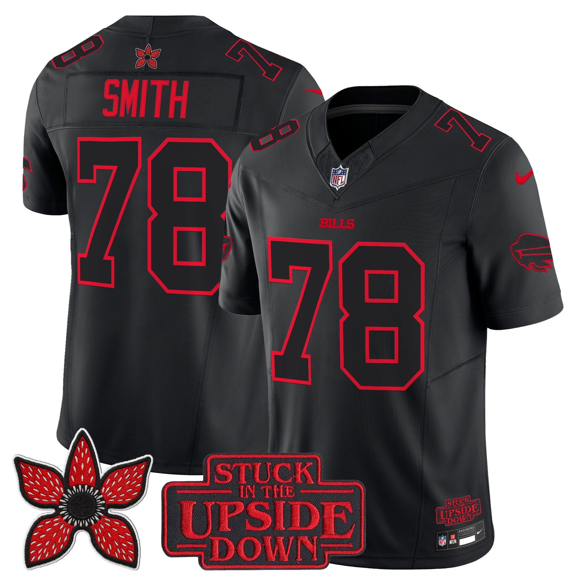 Buffalo Bills 'Stranger Things Edition' Vapor Limited Jersey - All Stitched