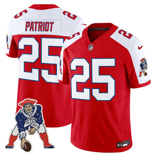 Men's New England Patriots Throwback Vapor Limited Jersey - All Stitched