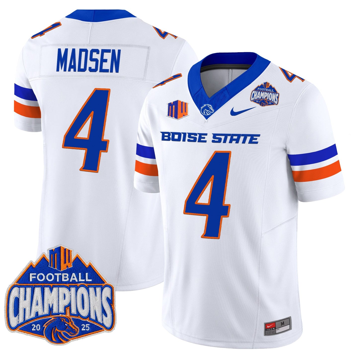 Men's Boise State Broncos 2025 Mountain West Football Champions Vapor Limited Jersey - All Stitched