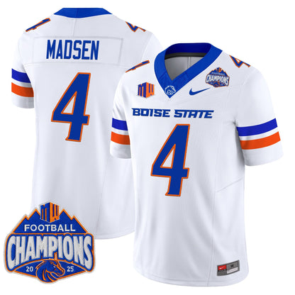 Men's Boise State Broncos 2025 Mountain West Football Champions Vapor Limited Jersey - All Stitched