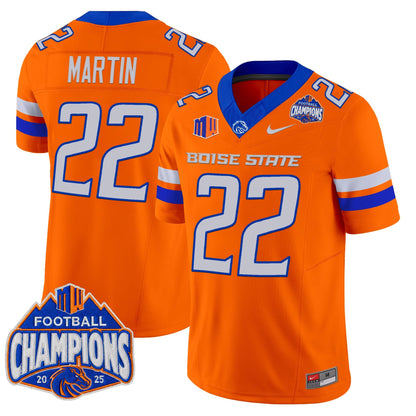 Men's Boise State Broncos 2025 Mountain West Football Champions Vapor Limited Jersey - All Stitched
