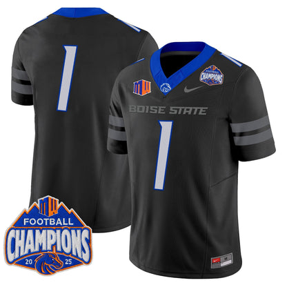 Men's Boise State Broncos 2025 Mountain West Football Champions Vapor Limited Jersey - All Stitched