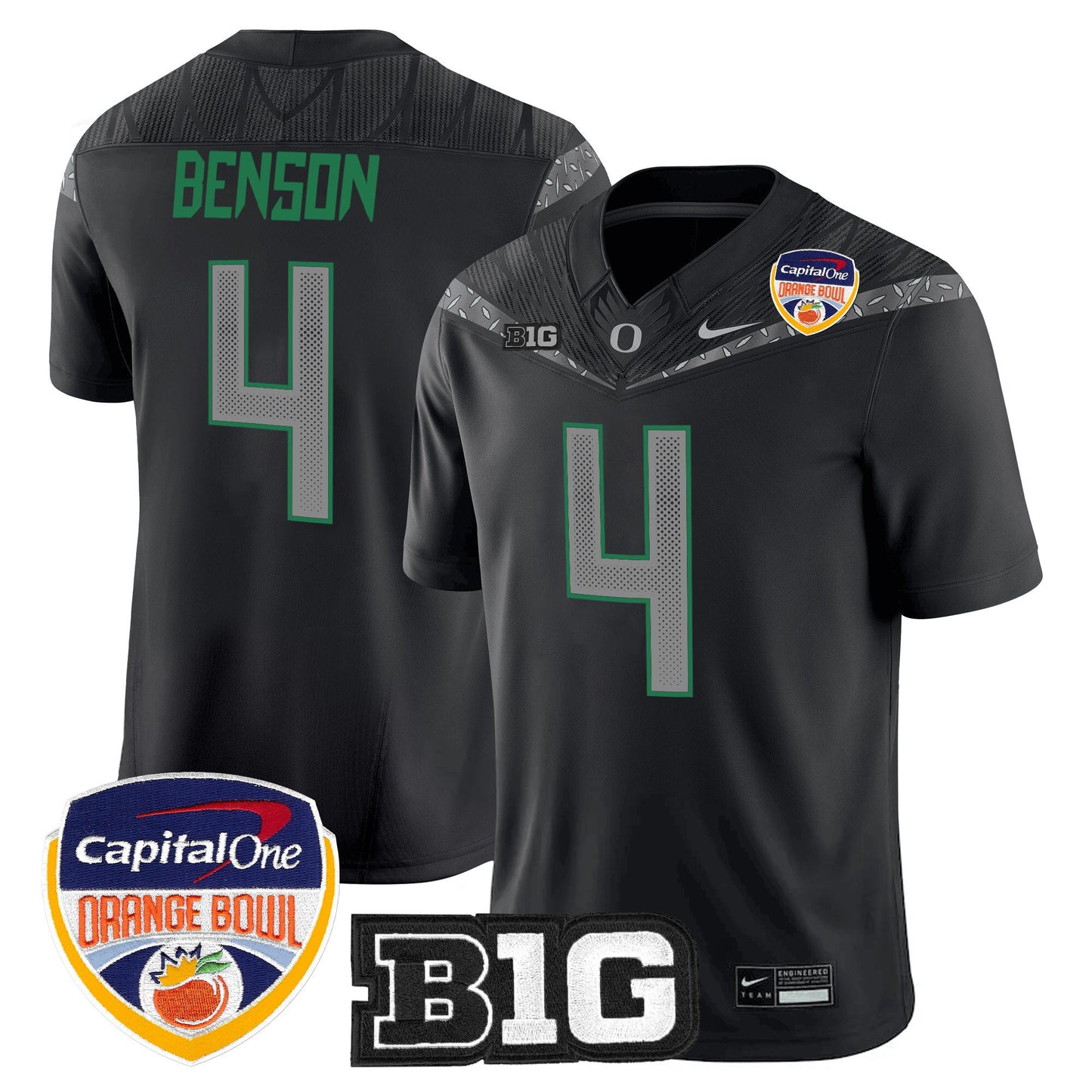 Men's Oregon Ducks 2026 Orange Bowl Vapor Limited Jersey - All Stitched