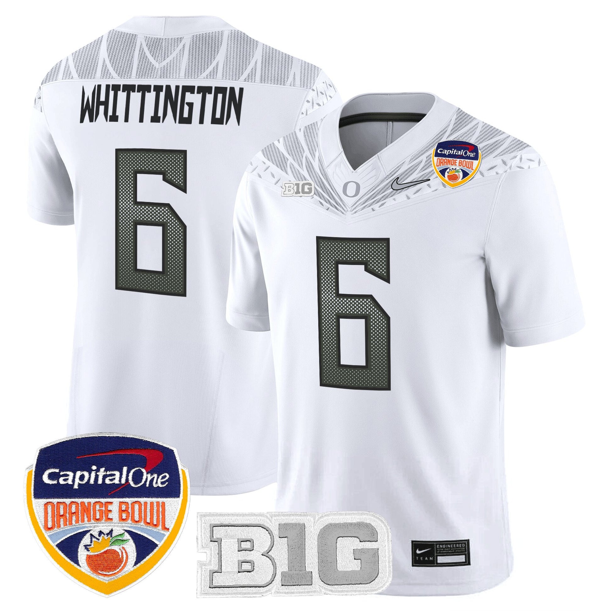 Men's Oregon Ducks 2026 Orange Bowl Vapor Limited Jersey - All Stitched