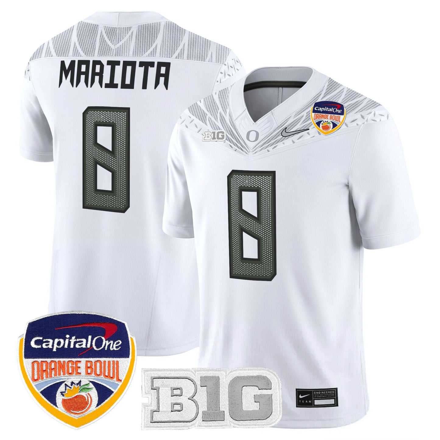 Men's Oregon Ducks 2026 Orange Bowl Vapor Limited Jersey - All Stitched