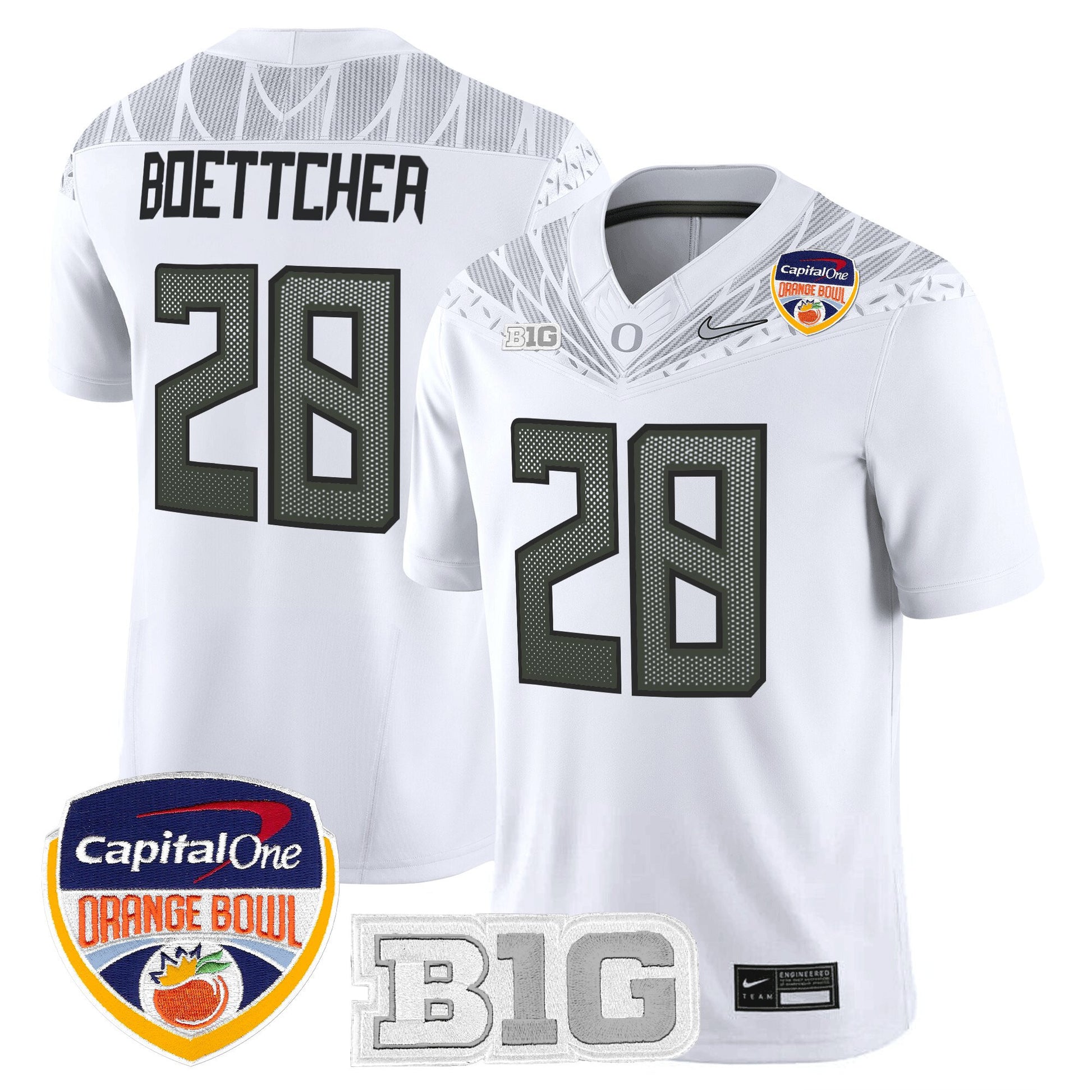 Men's Oregon Ducks 2026 Orange Bowl Vapor Limited Jersey - All Stitched