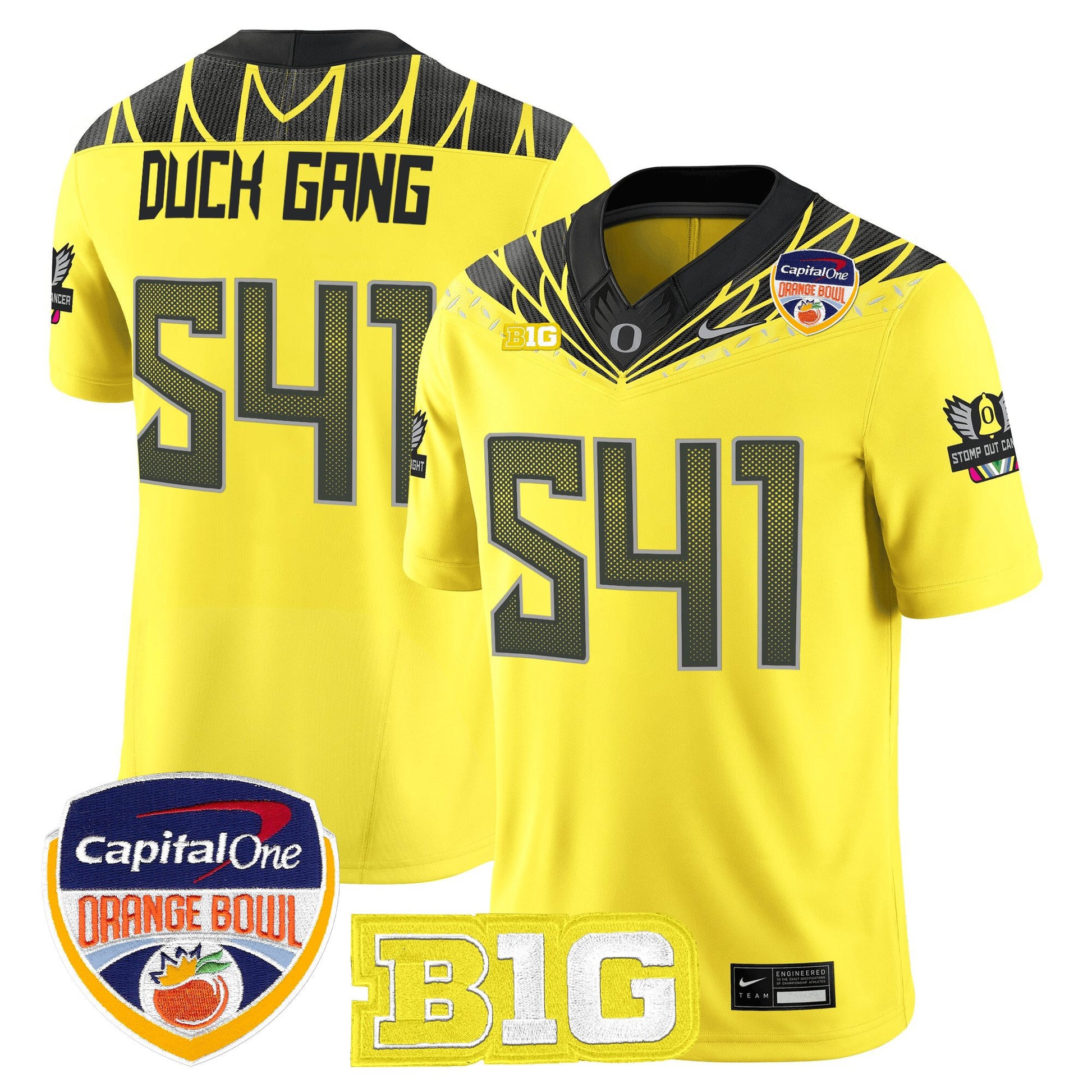 Men's Oregon Ducks 2026 Orange Bowl Vapor Limited Jersey - All Stitched