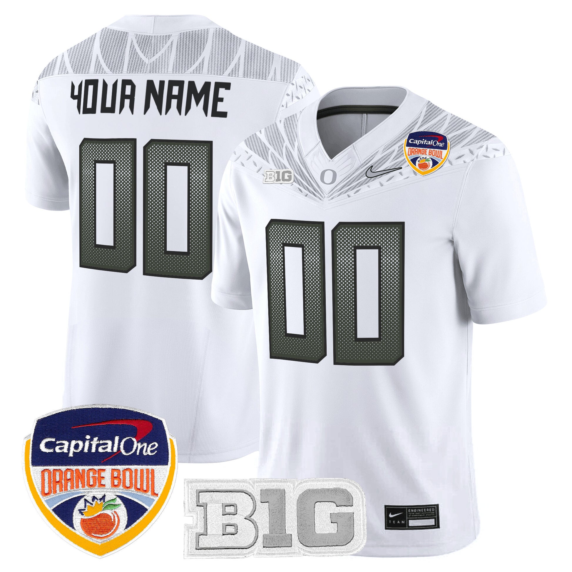 Oregon Ducks 2026 Orange Bowl Vapor Limited Custom Jersey - All Stitched