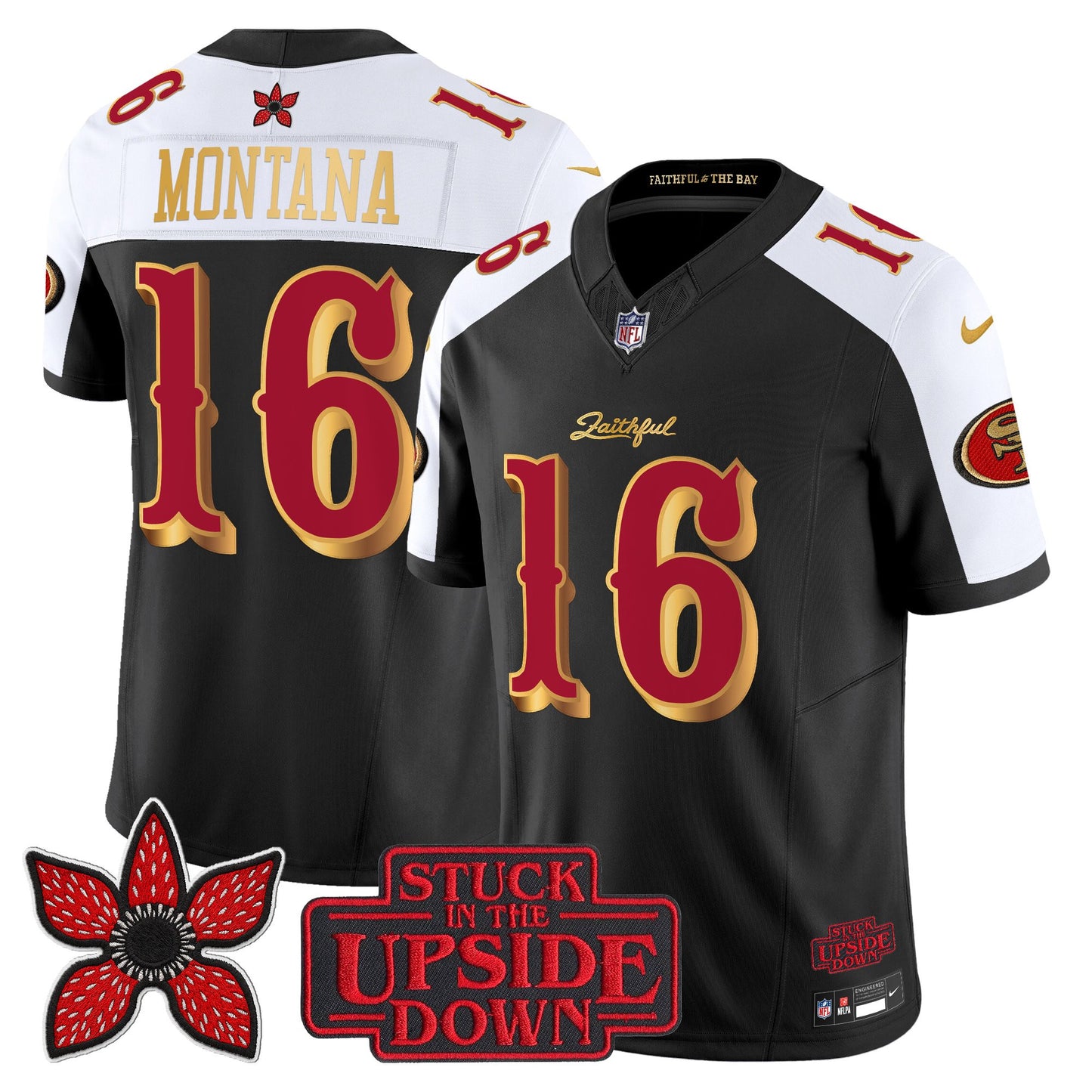 Men's San Francisco 49ers 'Rivalries x Stranger Things' Vapor Limited Jersey - All Stitched