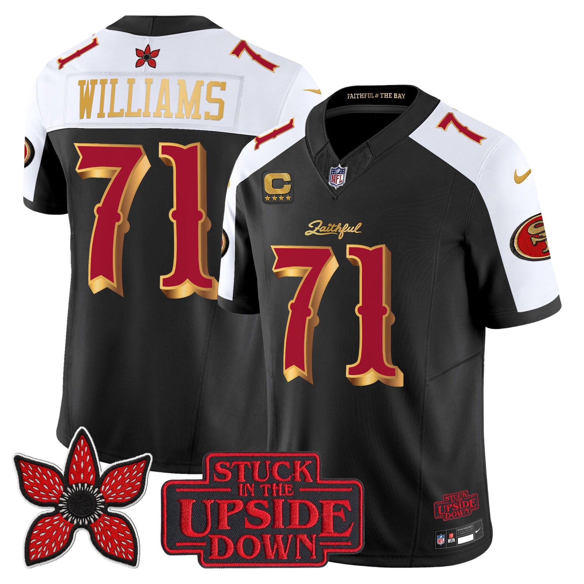 Men's San Francisco 49ers 'Rivalries x Stranger Things' Vapor Limited Jersey - All Stitched