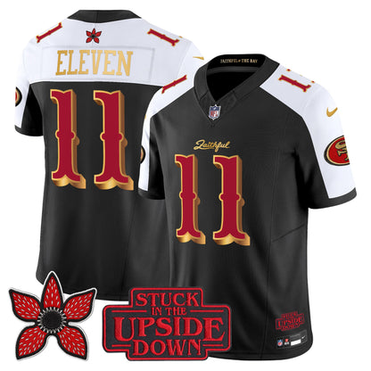 Men's San Francisco 49ers 'Rivalries x Stranger Things' Vapor Limited Jersey - All Stitched