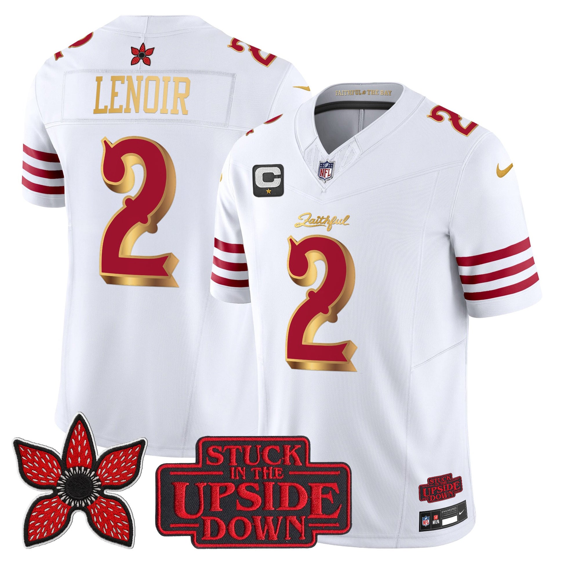 Men's San Francisco 49ers 'Rivalries x Stranger Things' Vapor Limited Jersey - All Stitched