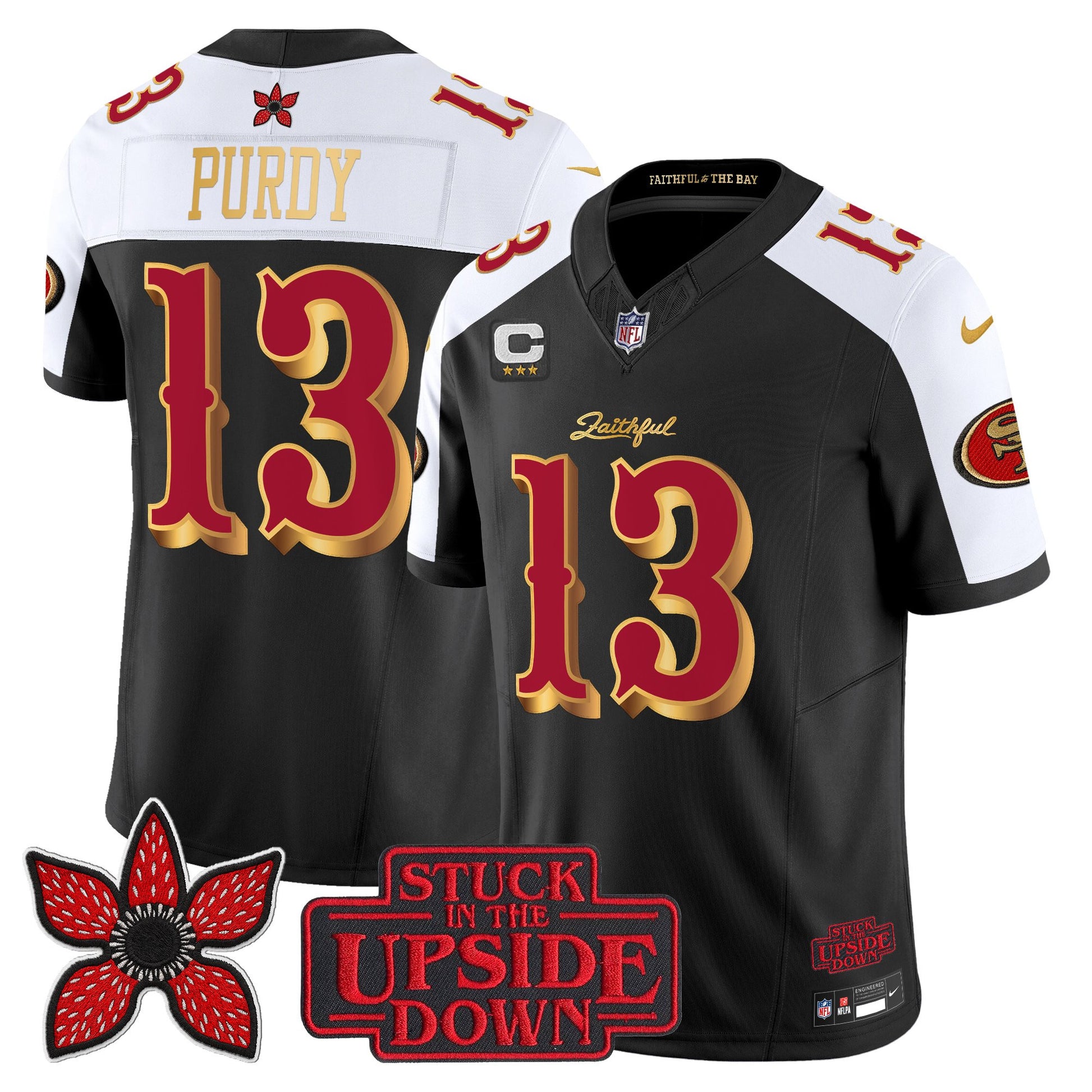 Men's San Francisco 49ers 'Rivalries x Stranger Things' Vapor Limited Jersey - All Stitched