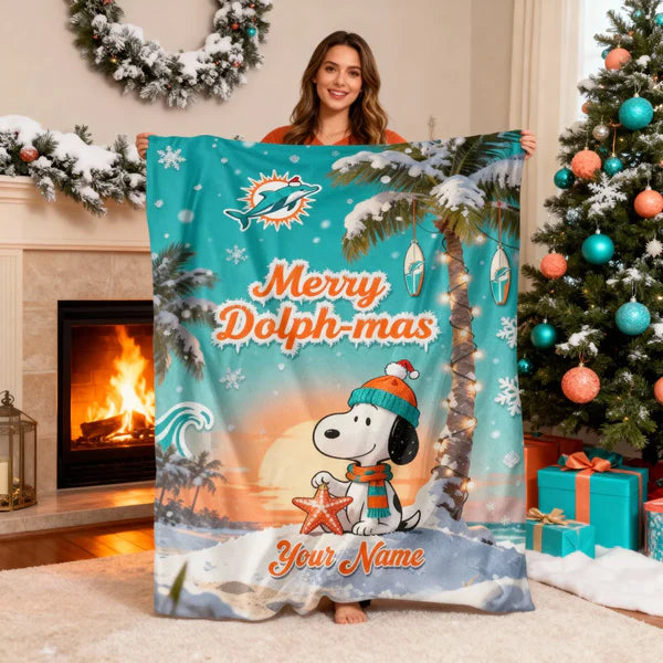 MD x SNP | Premium Christmas Fleece Blanket & Throw Pillow