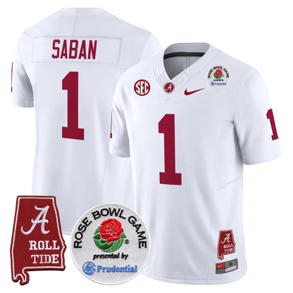 BAMA Rose Bowl Vapor Limited Jersey - All Stitched