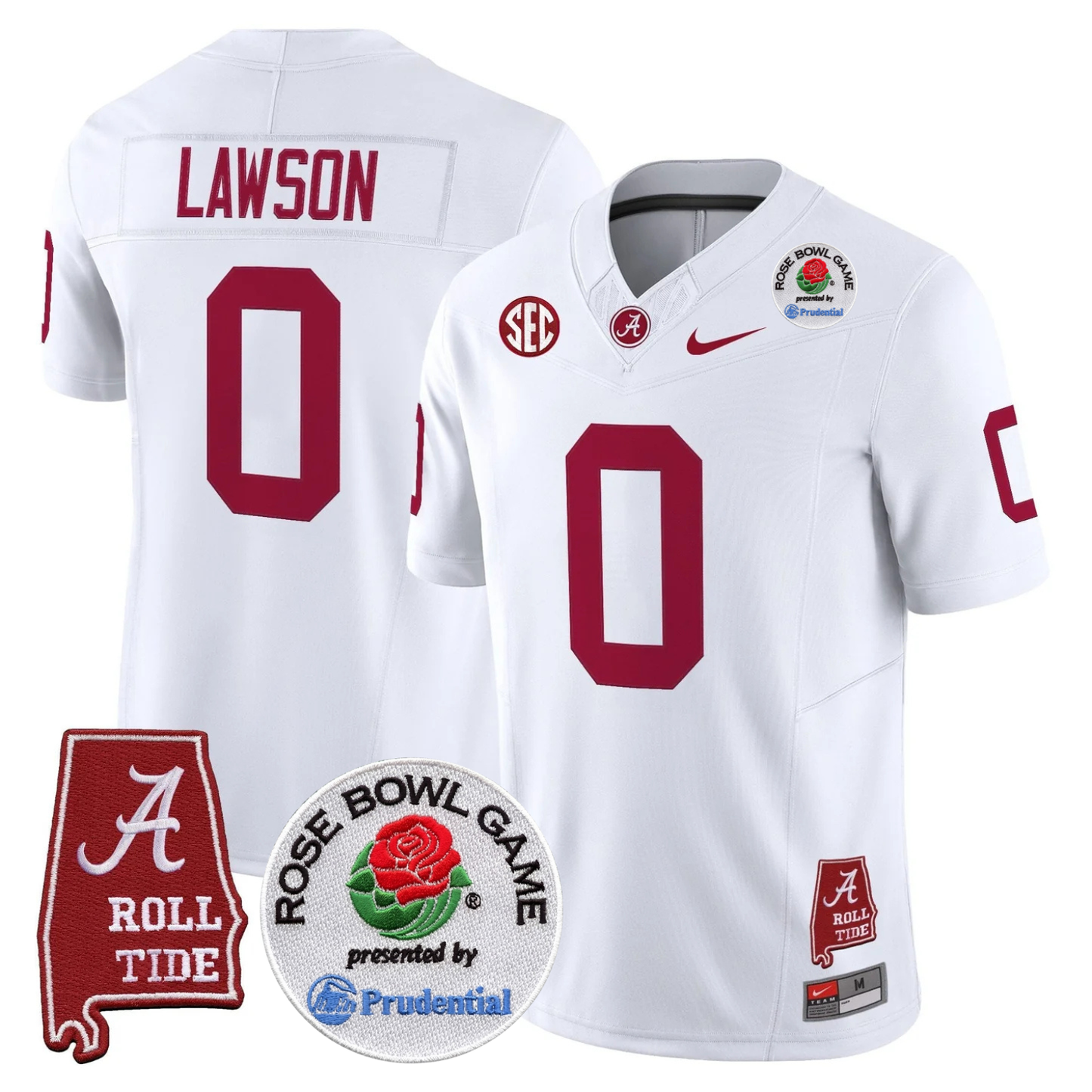 BAMA Rose Bowl Vapor Limited Jersey - All Stitched