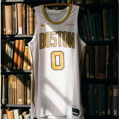 Boston Celtics New Gold City Edition Uniform - All Stitched