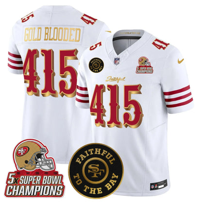 SF 2025 “Rivalries” 5x Champions & Faithful To The Bay Patch Vapor Limited Jersey - All Stitched