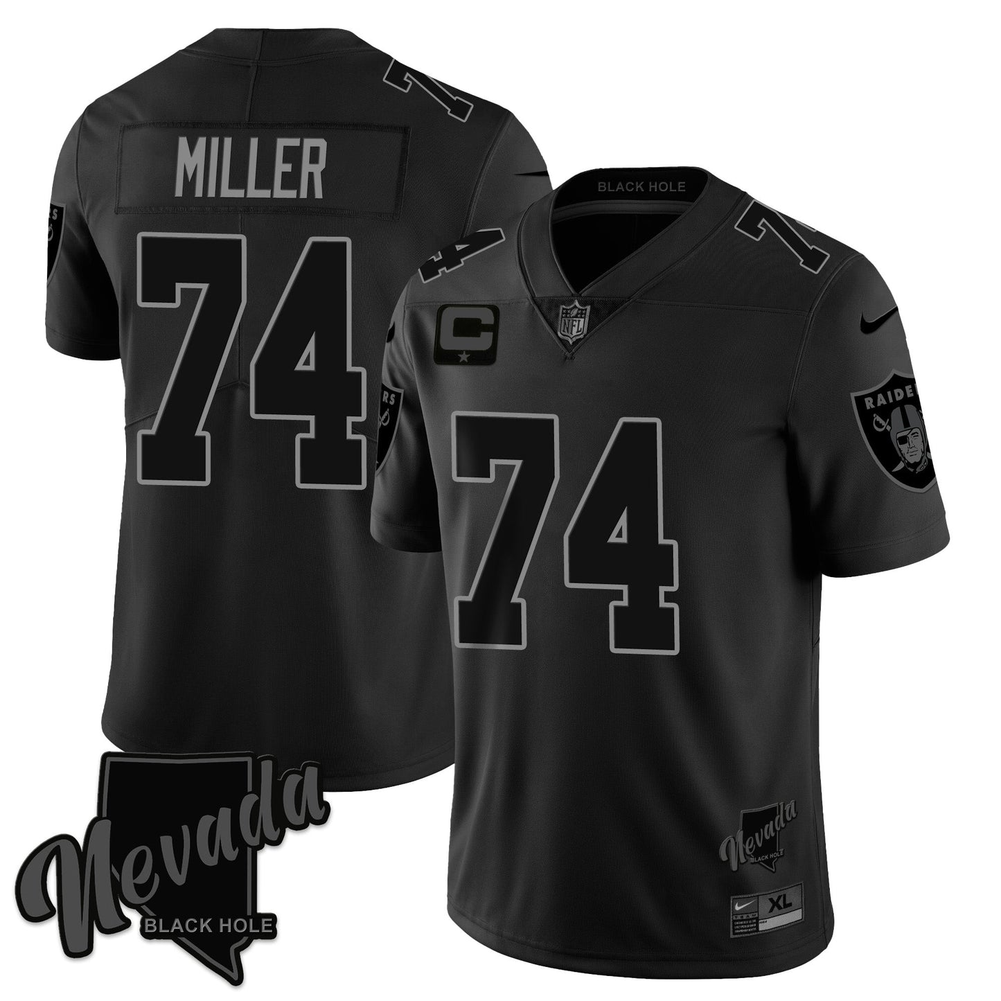 Raiders 2024 Vapor Limited Jersey TLA - Black Limited - All Stitched