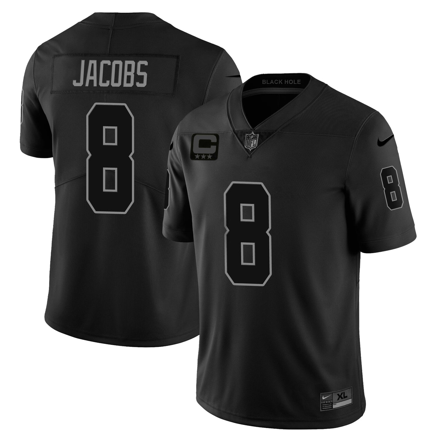 Raiders 2024 Vapor Limited Jersey TLA - Black Limited - All Stitched