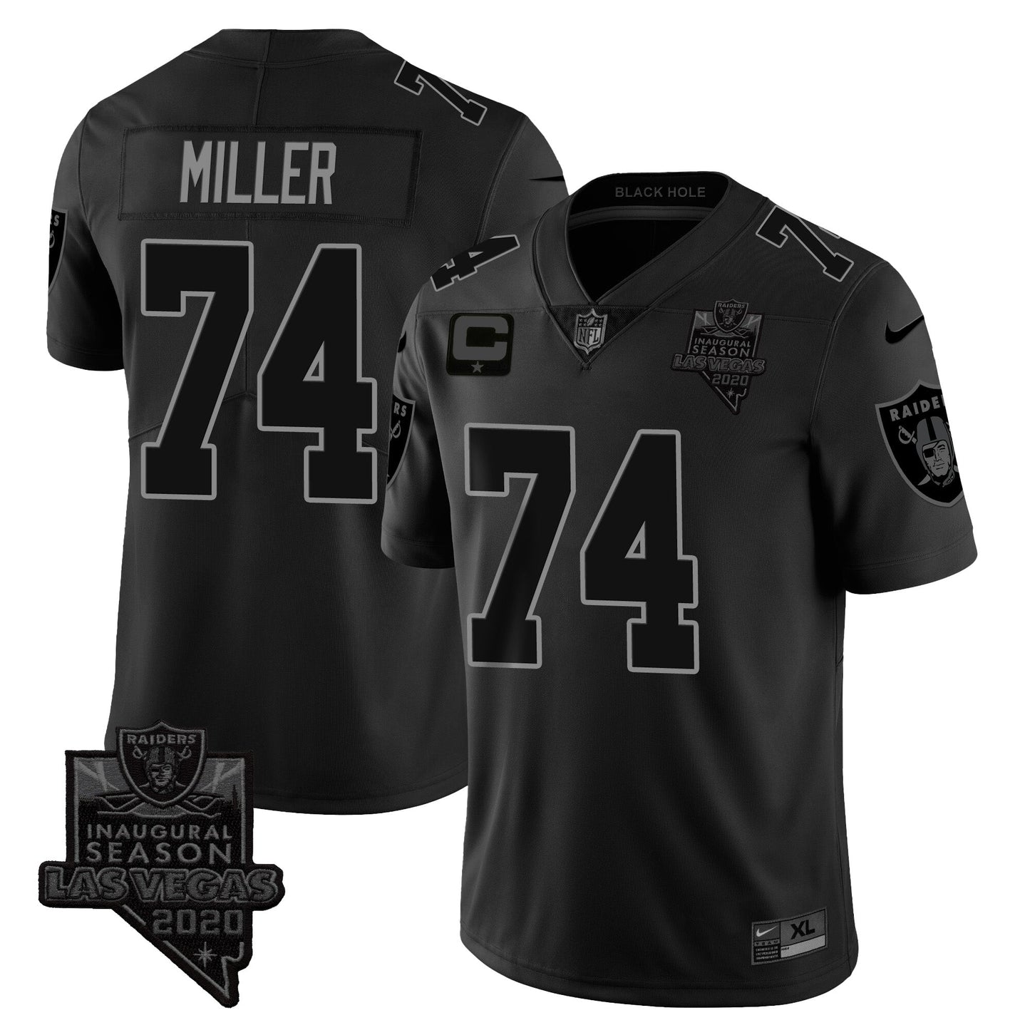 Raiders 2024 Vapor Limited Jersey TLA - Black Limited - All Stitched