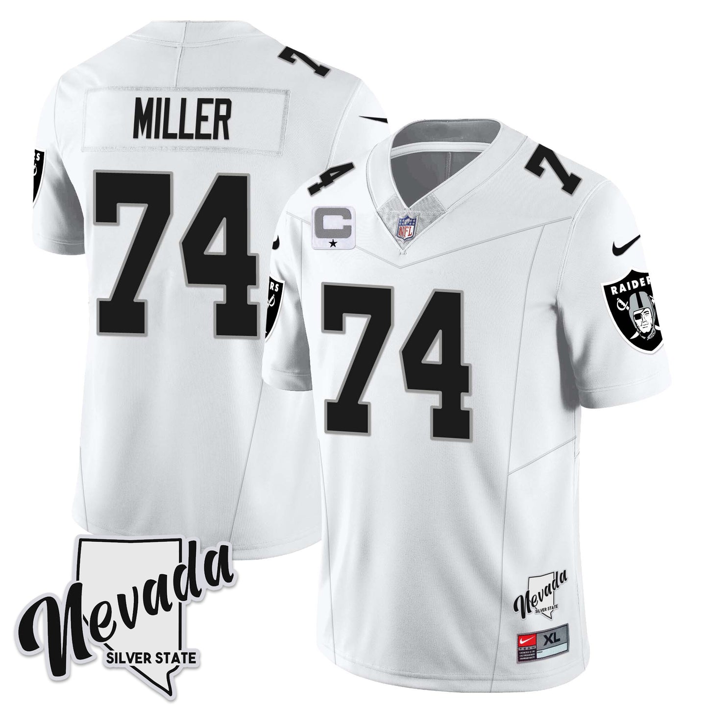 Raiders 2024 Vapor Limited Jersey TLA - Nevada Silver State - All Stitched