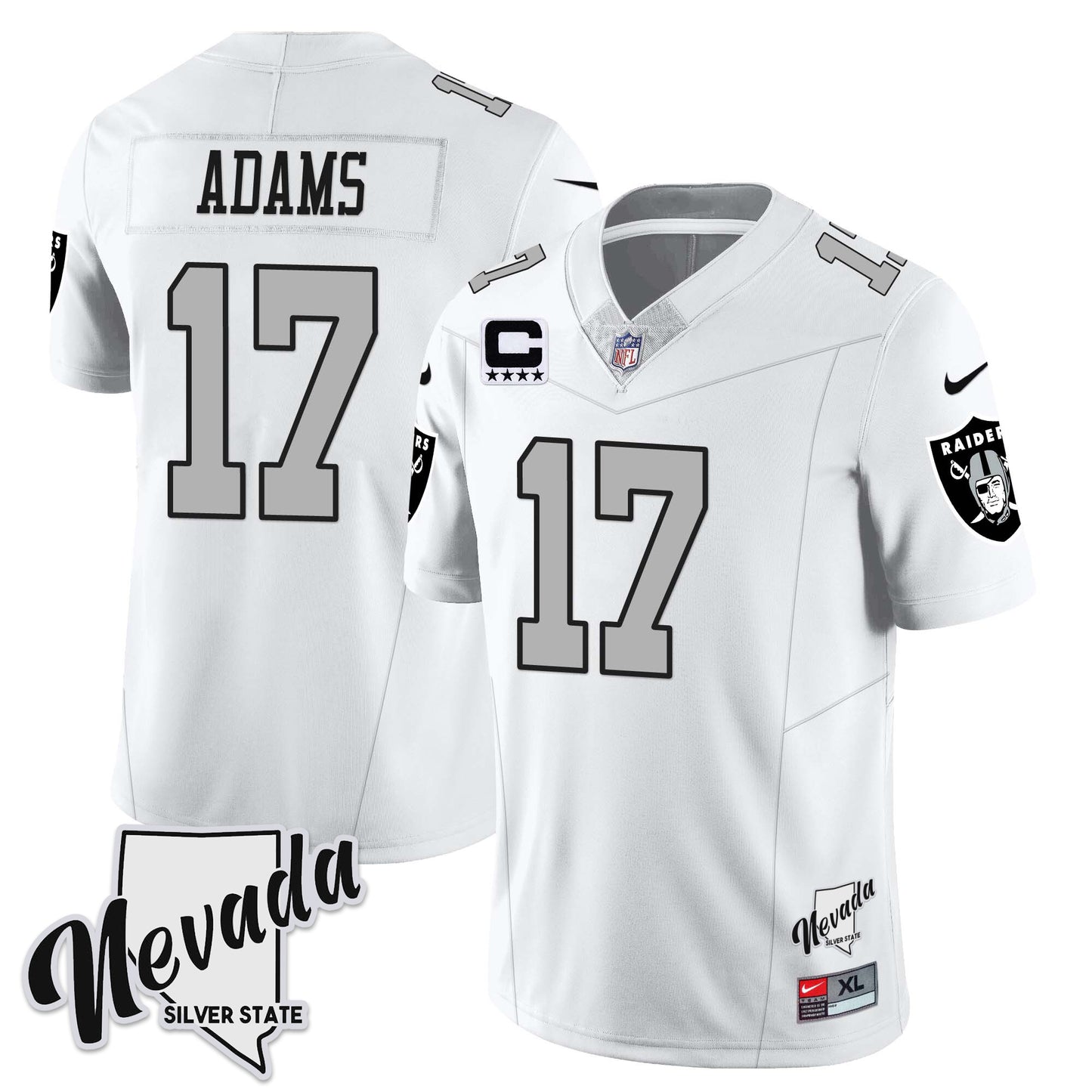 Raiders 2024 Vapor Limited Jersey TLA - Nevada Silver State - All Stitched