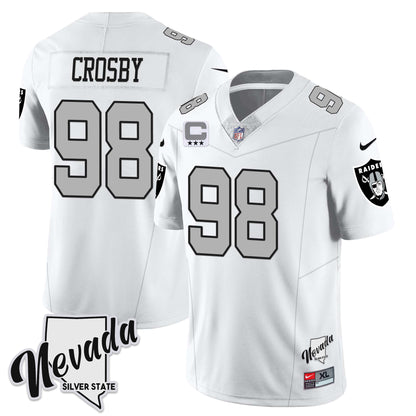 Raiders 2024 Vapor Limited Jersey TLA - Nevada Silver State - All Stitched