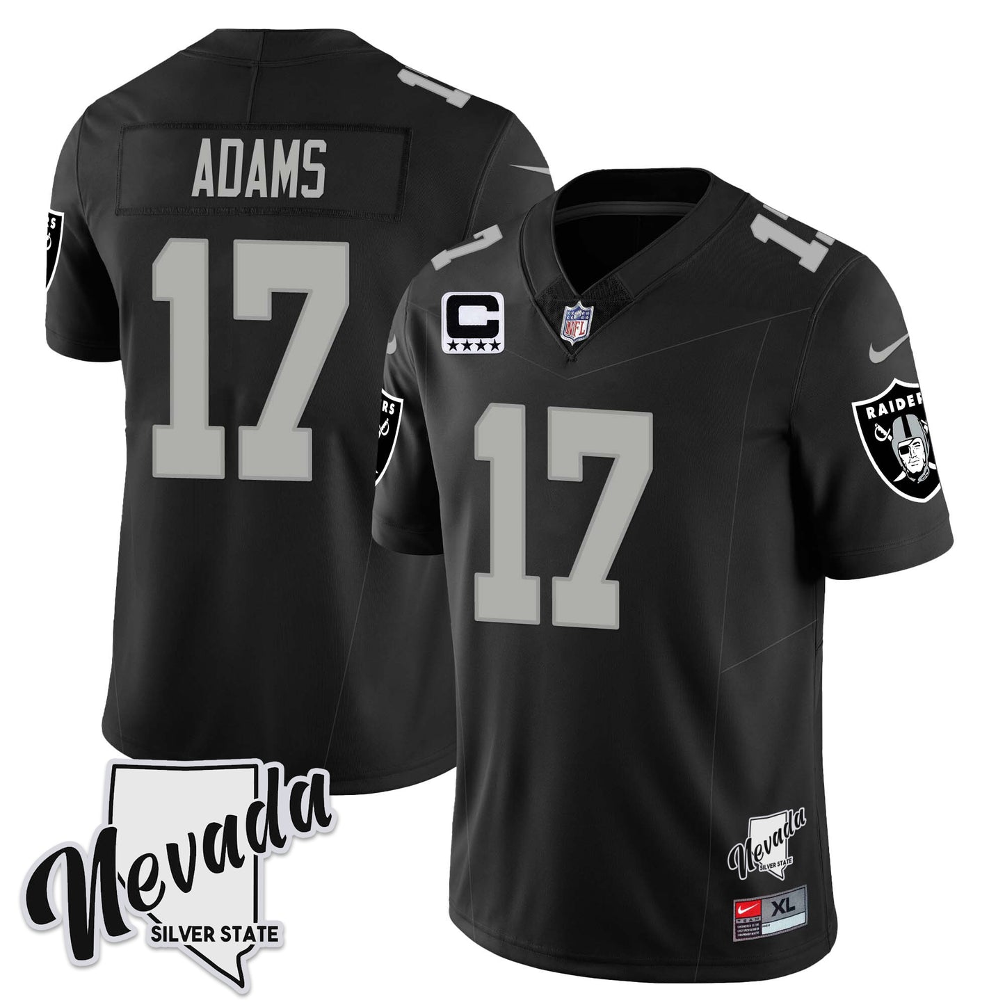 Raiders 2024 Vapor Limited Jersey TLA - Nevada Silver State - All Stitched
