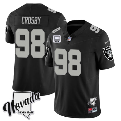 Raiders 2024 Vapor Limited Jersey TLA - Nevada Silver State - All Stitched