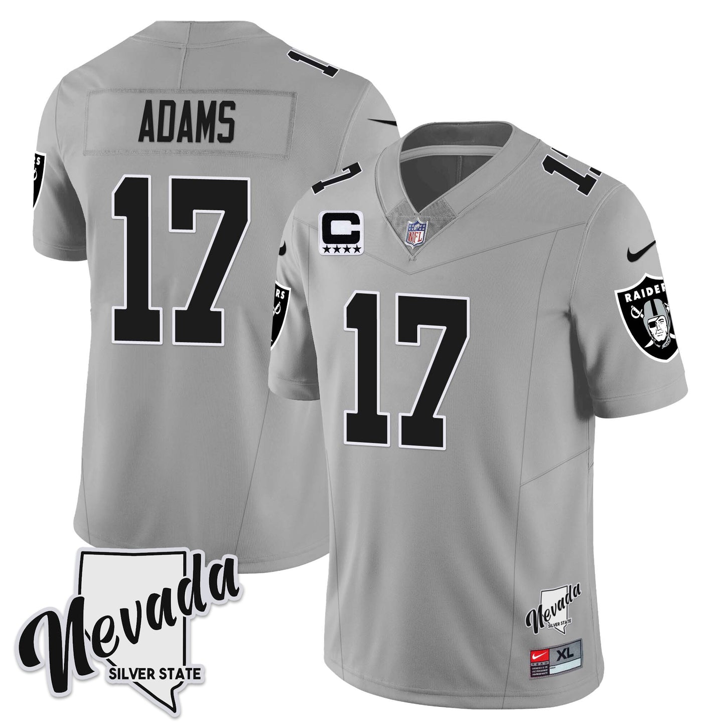Raiders 2024 Vapor Limited Jersey TLA - Nevada Silver State - All Stitched