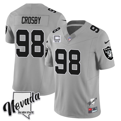 Raiders 2024 Vapor Limited Jersey TLA - Nevada Silver State - All Stitched