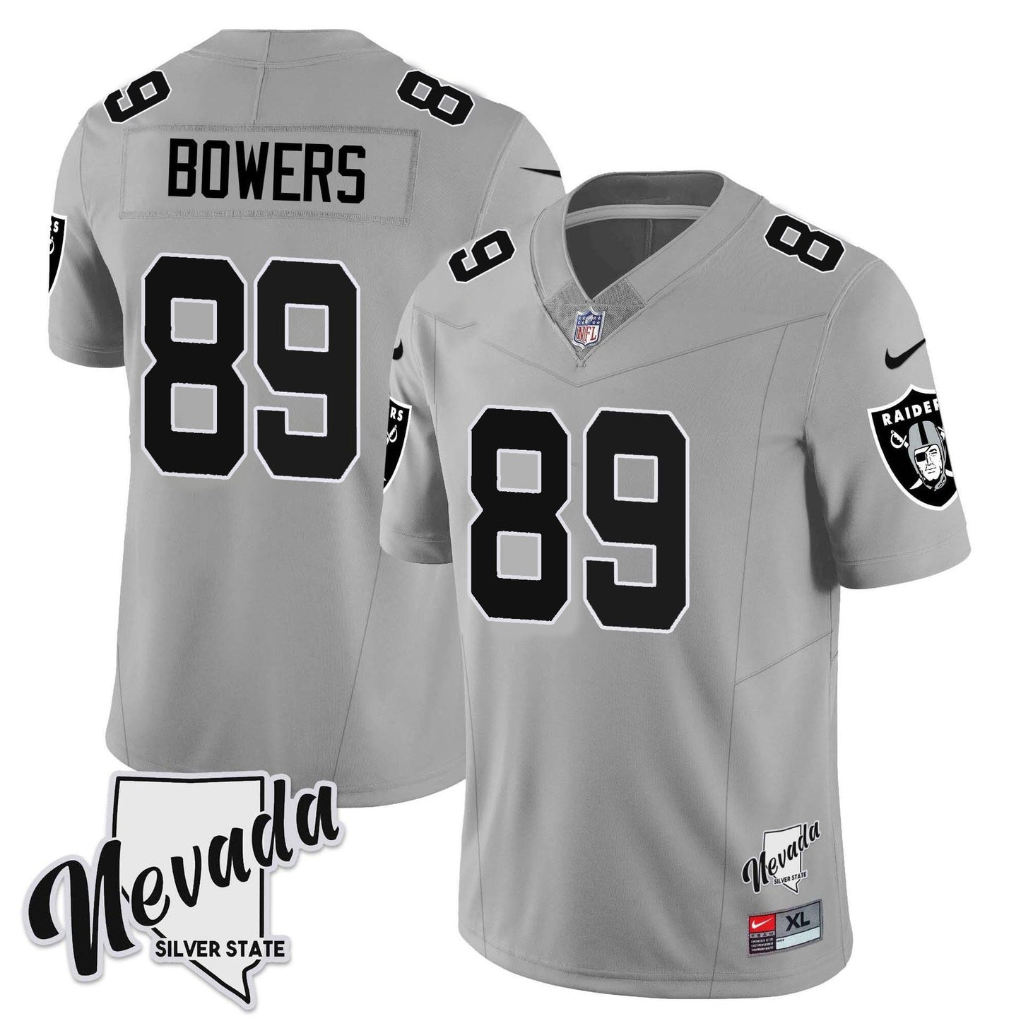 Raiders 2024 Vapor Limited Jersey TLA - Nevada Silver State - All Stitched