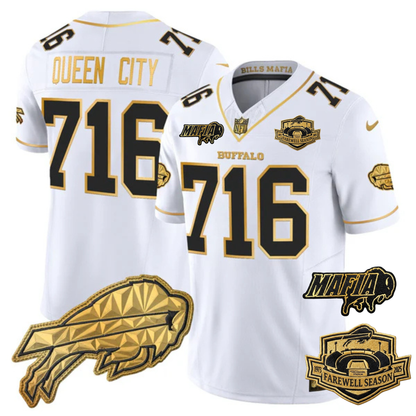 BUF Mafia 2025 "Rivalries" Gold Vapor Limited Jersey - All Stitched